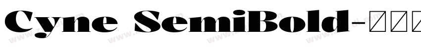 Cyne SemiBold字体转换 Cyne SemiBold字体转换